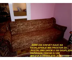 Podajem razne krevete,kauc,trosed,dvosed,francuski,fotelja