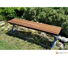 Klupe od drveta i metala za odmor - Urbana oprema doo