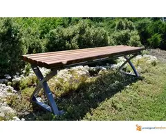 Klupe od drveta i metala za odmor - Urbana oprema doo