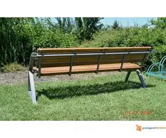 Klupe od drveta i metala za odmor - Urbana oprema doo - 6