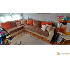 Ugaona garnitura,sedenje,spavanje,odlaganje HITNO