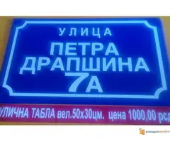 Mi pravimo table za adresni registar/ standard