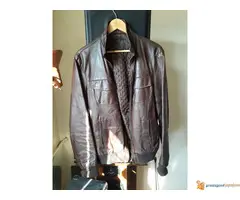 Kožna jakna braon - 6