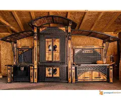 Etno ROSTILJI i RAZNJEVI u kombinaciji sa drvetom - 6