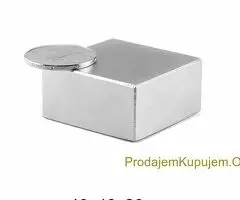 NOVO - 40x40x20mm N52 Neodijumski Bolk Magneti - 10