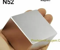 NOVO - 50x50x30mm N52 Neodijumski Bolk Magneti - 2