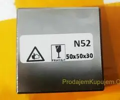 NOVO - 50x50x30mm N52 Neodijumski Bolk Magneti - 3
