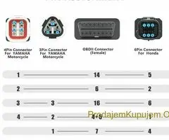 3u1 OBD2 konektor 3pin 4pin za Yamaha motocikl 6pin za Honda