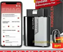 Novo - KINGBOLEN SOLOSCAN OBD2 Bluetooth 20+ Reseta + Kabel