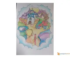 Rucno radjene ilustracije razlicitim tehnikama (akril, drvene bojice, pastel...)