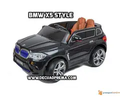 BMW X5 Style na akumulator 12V za decu Crni
