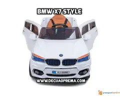 BMW X7 na akumulator 12V za decu Beli