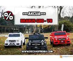 BRABUS G80-V8 Dzip na akumulator za decu Beli