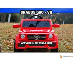 BRABUS G80-V8 Dzip na akumulator za decu Crveni