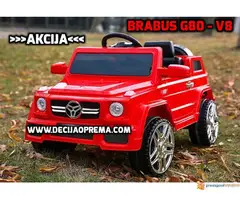 BRABUS G80-V8 Dzip na akumulator za decu Crveni