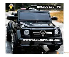 BRABUS G80-V8 Dzip na akumulator za decu Crni
